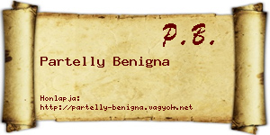 Partelly Benigna névjegykártya